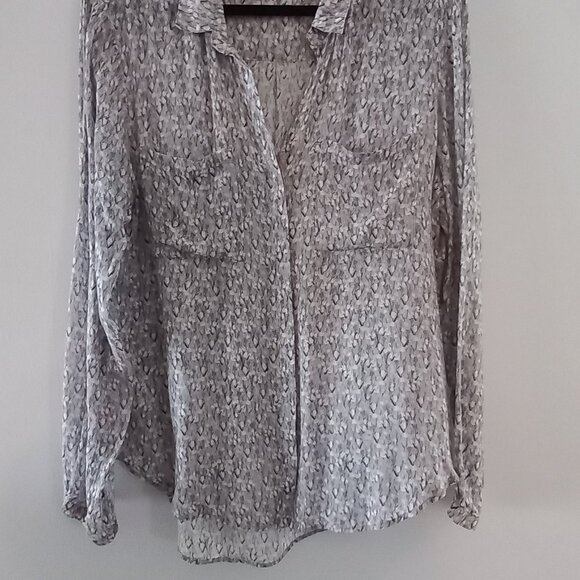 CLOTH & STONE for ANTHROPOLOGIE delicate white flowers blouse - Picture 4 of 12